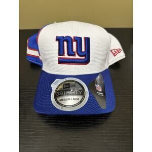 New York Giants New Era 39THIRTY NFL Cap Hat‎ Medium Large White Blue
